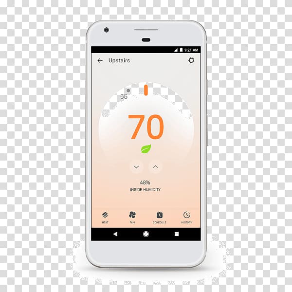 Smartphone Feature phone Smart thermostat Nest Labs, nest thermostat icon transparent background PNG clipart