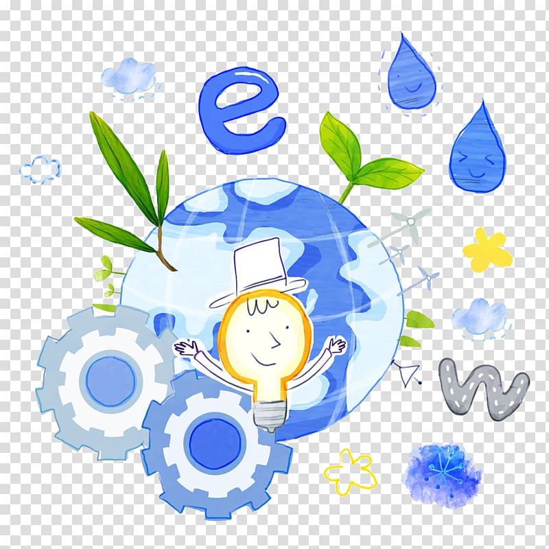 Cartoon Illustration, Earth transparent background PNG clipart