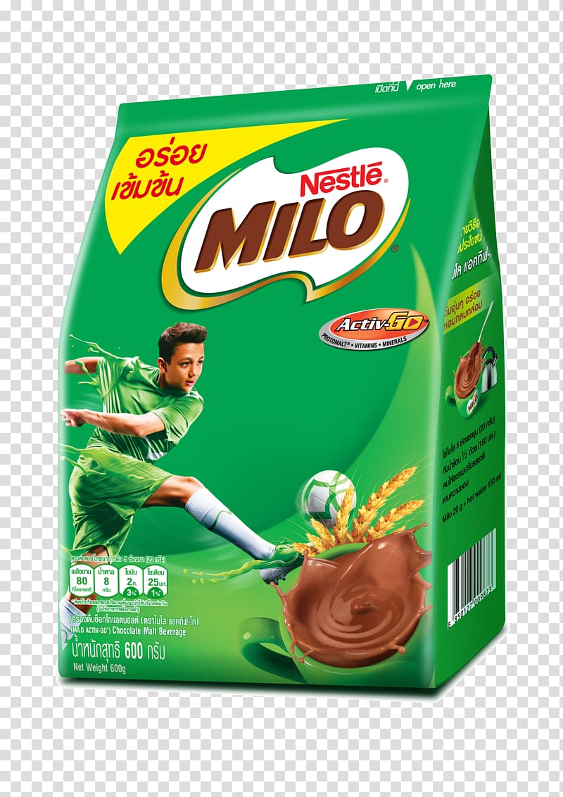 Milo Malted milk Chocolate Drink, Cocoa Solids transparent background PNG clipart