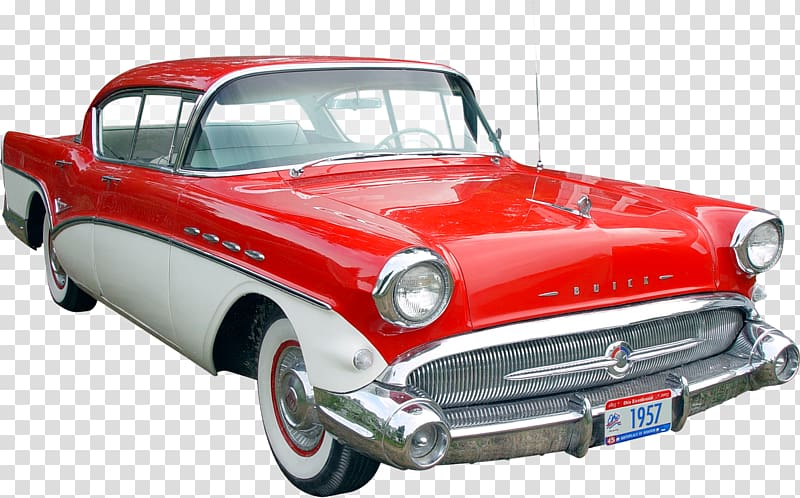 classic red and white sedan, Classic car Chevrolet Malibu Trabant, Classic Car transparent background PNG clipart