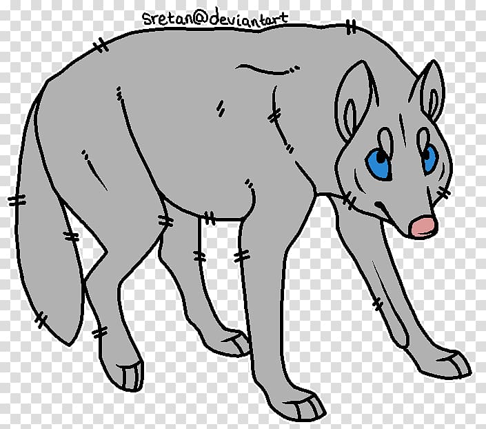 Bear Canidae Dog Line art, standing wolf animation bases transparent background PNG clipart
