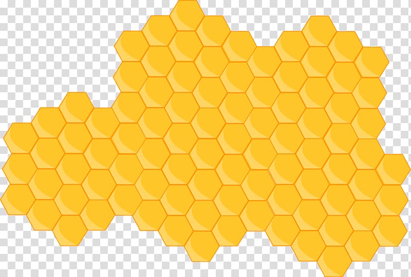 yellow comb illustration, Beehive Honeycomb , honey transparent background PNG clipart
