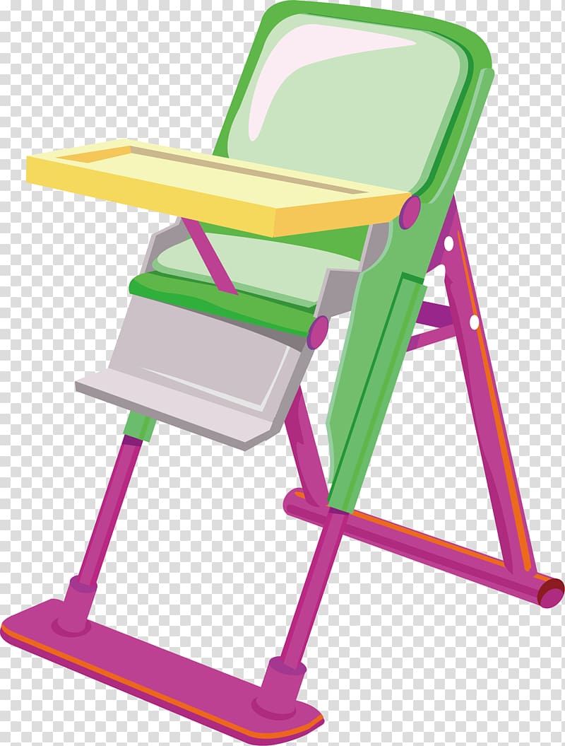 Chair Child, Baby chair element transparent background PNG clipart