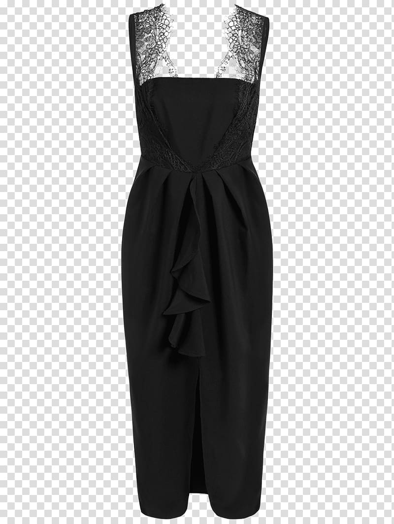 Little black dress Karen Millen Lace Peplum Dress Clothing, formal maxi dresses transparent background PNG clipart