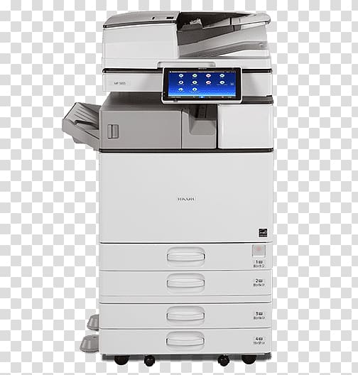 Multi-function printer Ricoh Savin copier, printer transparent background PNG clipart