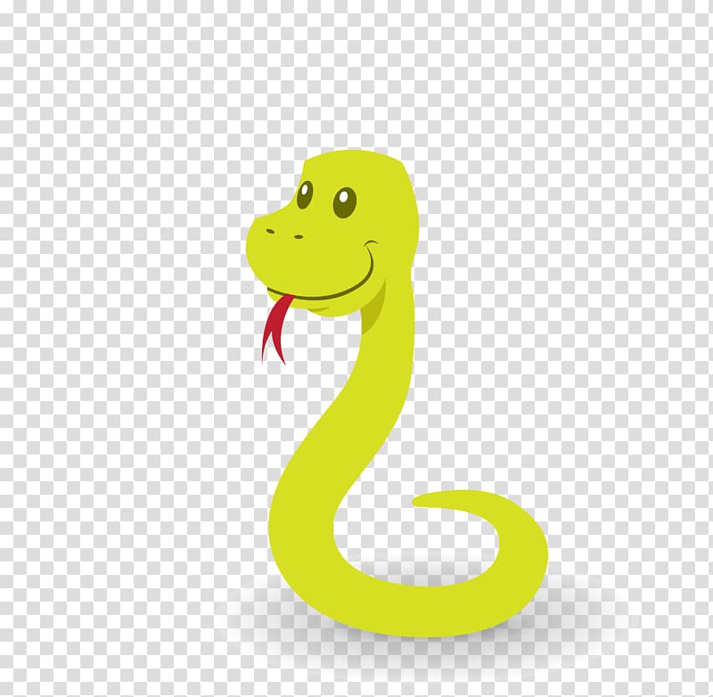 Snake Cartoon Illustration, green tongue tongue Lovely cartoon snake transparent background PNG clipart