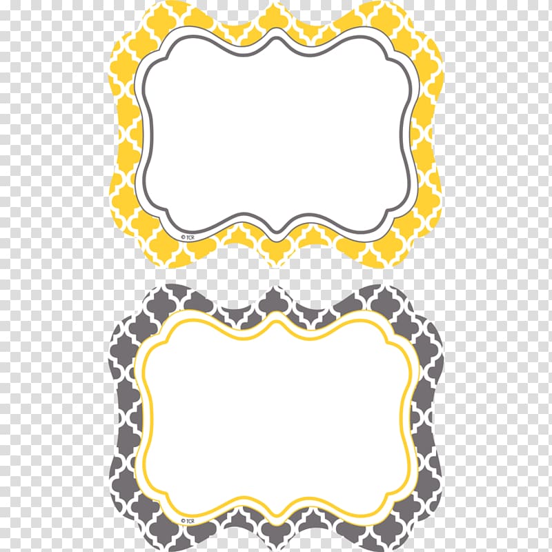You-nique Name Tags Label Name Plates & Tags Teal, lemon border transparent background PNG clipart
