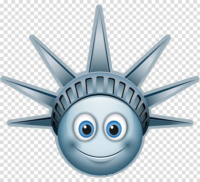 Statue of Liberty Emoji Emoticon Smiley, statue of liberty transparent background PNG clipart