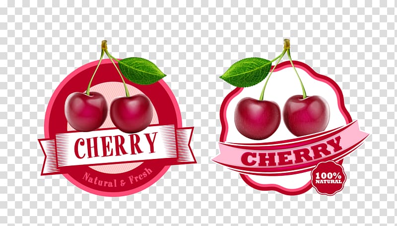 Juice Strawberry Fruit Label, Cherry transparent background PNG clipart
