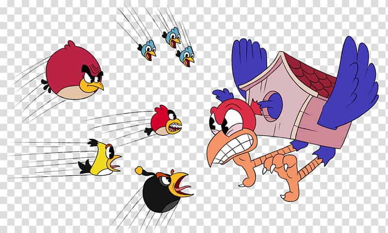 Cuphead Angry Birds Go! Angry Birds 2, angry birds transparent background PNG clipart