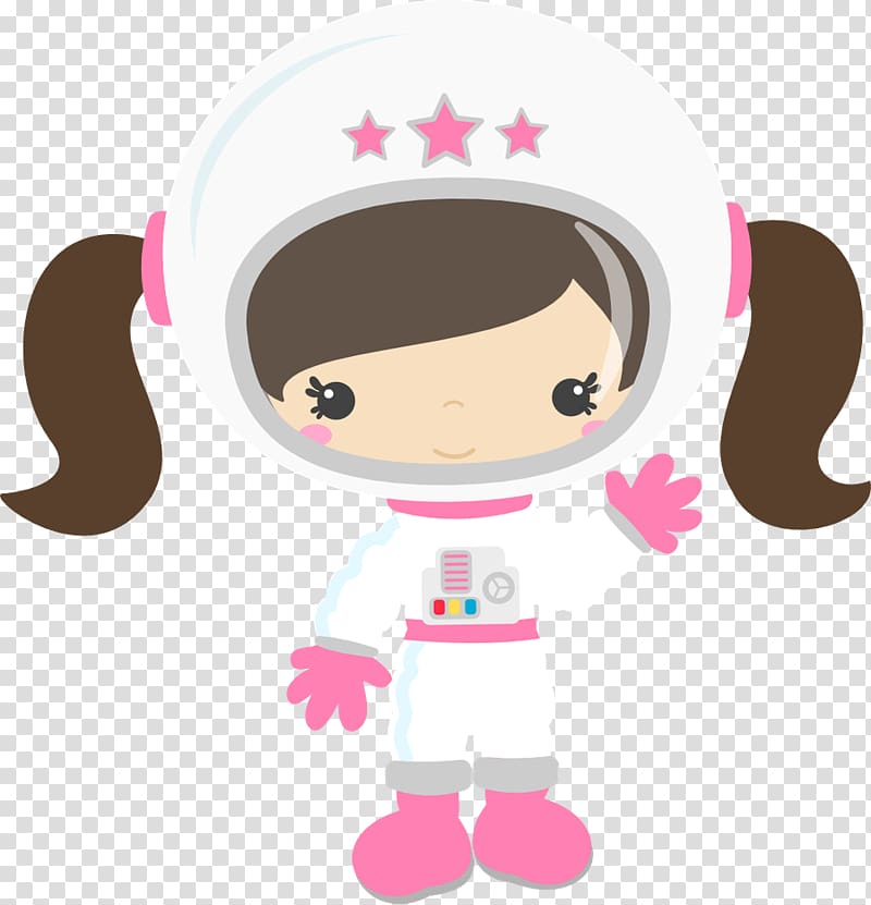 girl astronaut drawing