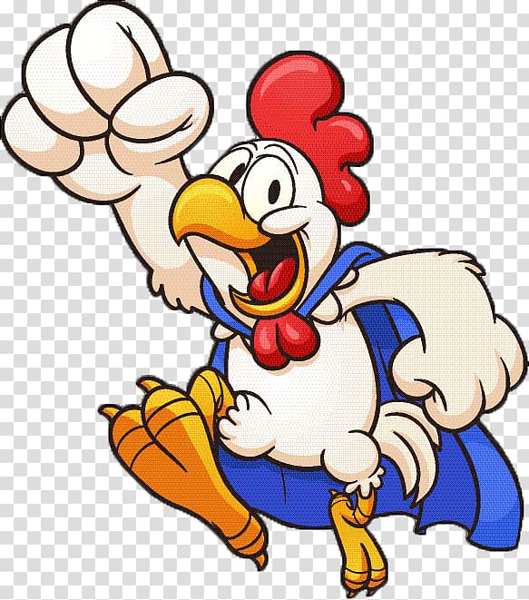 white chicken cartoon illustration, Chicken Cartoon Rooster Illustration, chicken transparent background PNG clipart