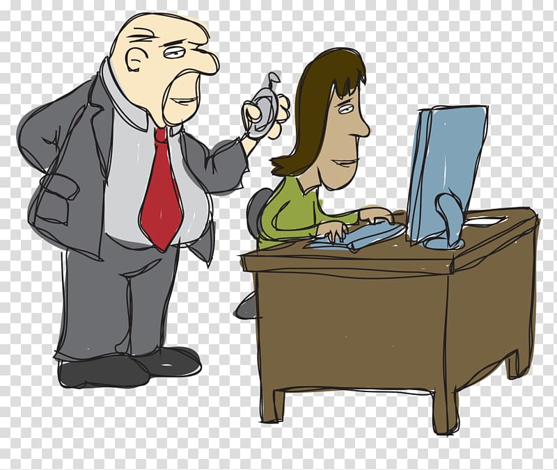 Human behavior Cartoon, stress the work transparent background PNG clipart