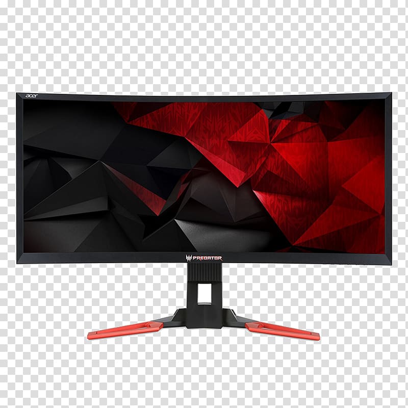 Predator X34 Curved Gaming Monitor Acer Predator Z Computer Monitors Acer Aspire Predator Nvidia G-Sync, others transparent background PNG clipart