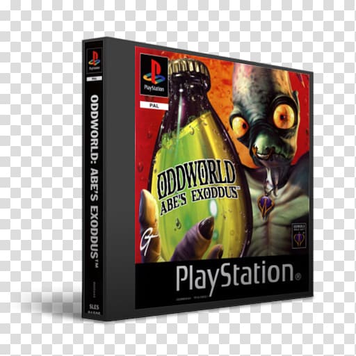Oddworld: Abe's Exoddus PlayStation Game STXE6FIN GR EUR Display advertising, abe's oddysee transparent background PNG clipart