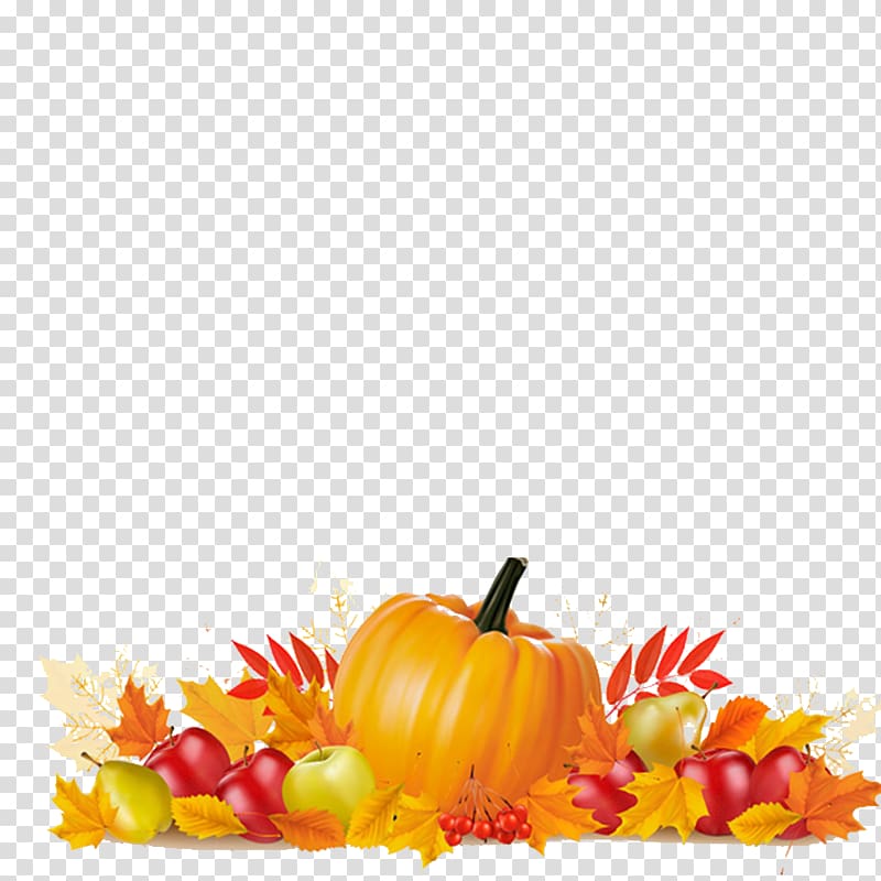 Thanksgiving Autumn leaf color Illustration, Creative pumpkin transparent background PNG clipart