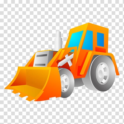 Excavator Car, Tractor material transparent background PNG clipart