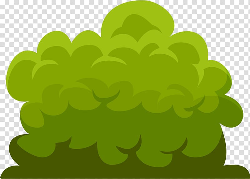green illustration, Shrub Tree , bushes transparent background PNG clipart