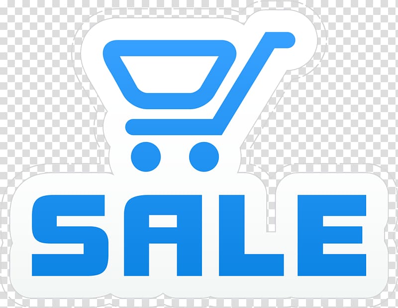 E-commerce Online shopping Icon, Blue clear sale tag transparent background PNG clipart