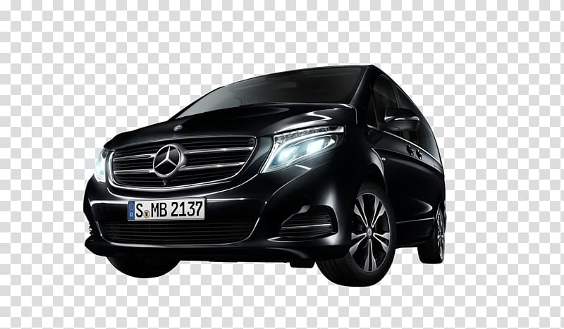 MERCEDES V-CLASS Mercedes-Benz Car Minivan Bumper, car sharing transparent background PNG clipart