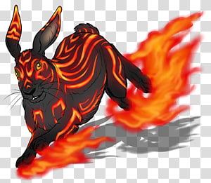 Leporids Rabbit Fire Chinese zodiac, zodiac rabbit transparent background PNG clipart thumbnail