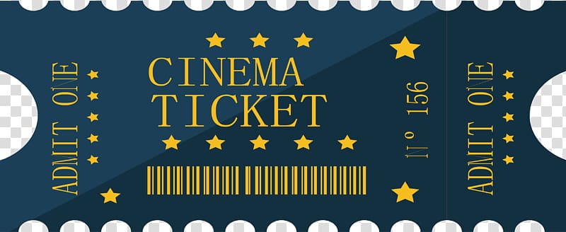 black and yellow Cinema Ticket , Ticket Cartoon Film Cinema, Cartoon movie ticket design transparent background PNG clipart