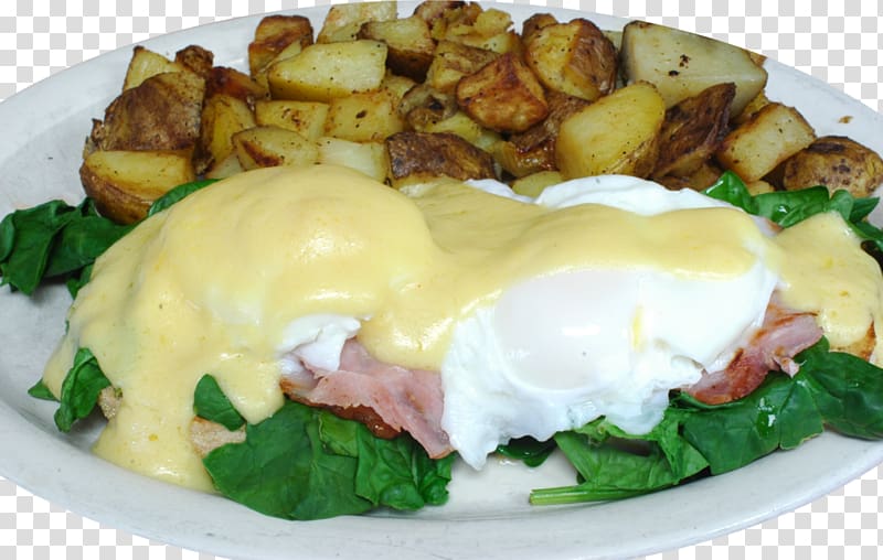 Eggs Benedict Full breakfast Fried egg Poached egg Vegetarian cuisine, breakfast transparent background PNG clipart