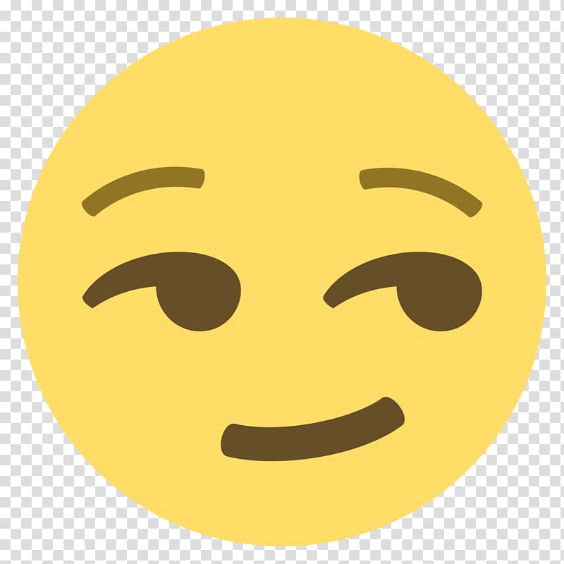 Emoji Smirk Emoticon Sticker Smiley, Face transparent background PNG clipart