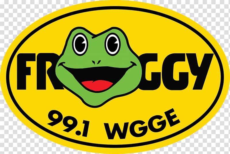 Froggy WGGE Parkersburg WGGY Radio station, transparent background PNG clipart