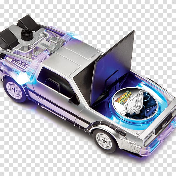 Perth Mint Marty McFly Back to the Future DeLorean time machine Coin, back to the future car transparent background PNG clipart