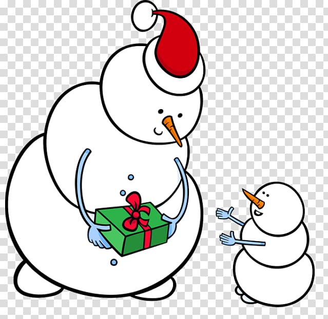 Christmas Day Product Cartoon, Snowman Silhouette transparent background PNG clipart