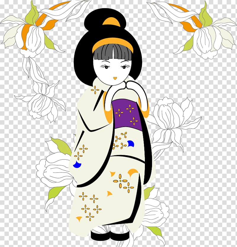 Japan Free content , Japanese kimono girls transparent background PNG clipart