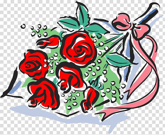 Beach rose Flower Nosegay Wedding , Hand-painted bouquet transparent background PNG clipart