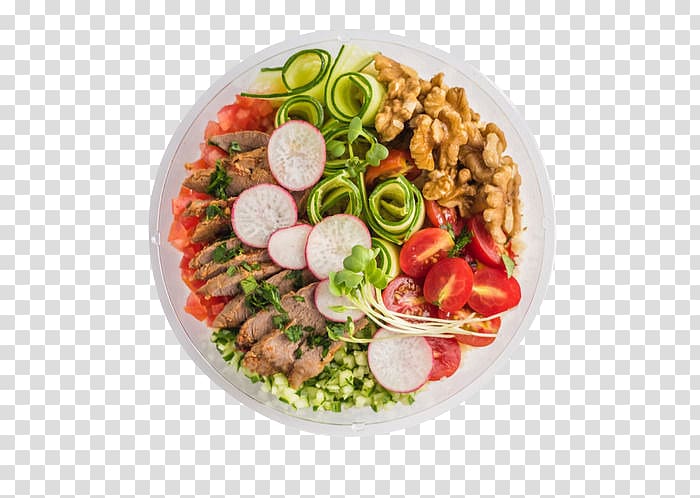 Vegetarian cuisine Hors doeuvre Vegetable Meat Salad, Walnut meat, vegetables transparent background PNG clipart