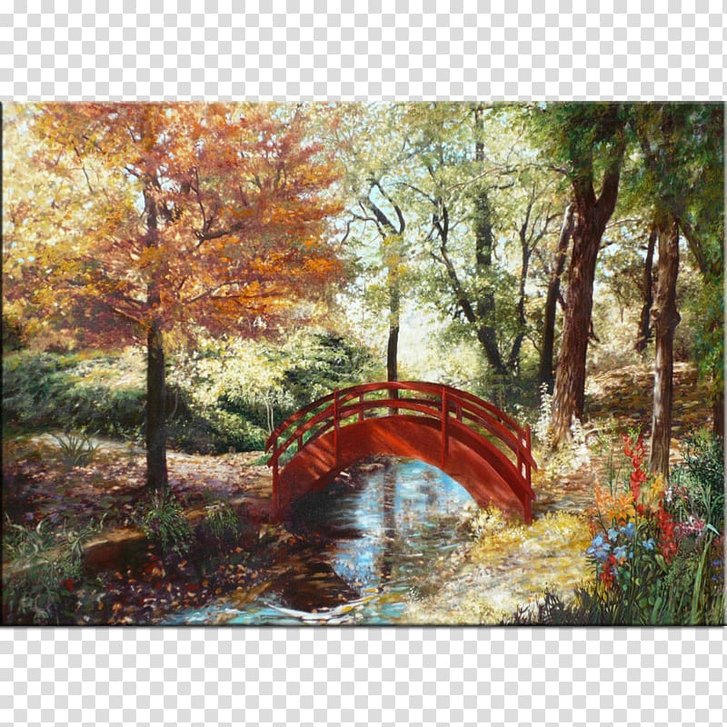 Painting Garden Bridge Gardening, painting transparent background PNG clipart