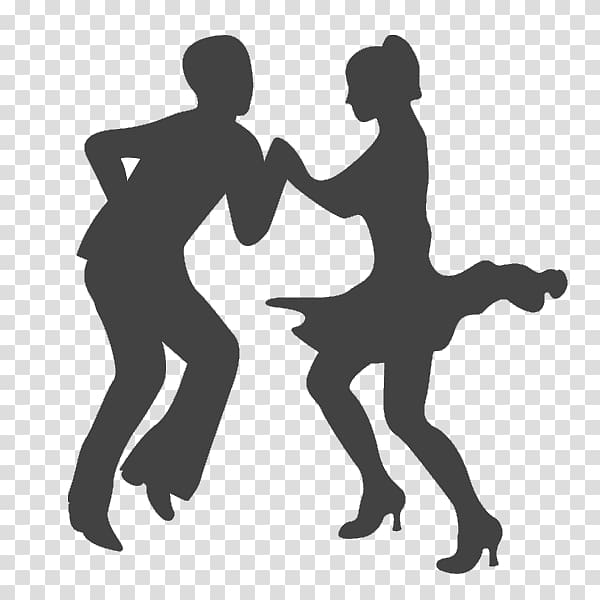 Ballroom dance Silhouette Partner dance, SWING DANCE transparent background PNG clipart