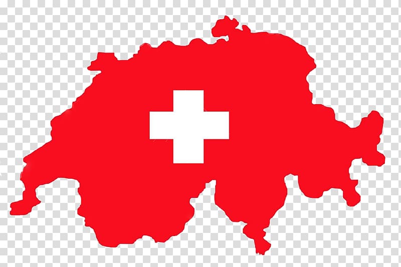 Flag of Switzerland Map, Switzerland transparent background PNG clipart