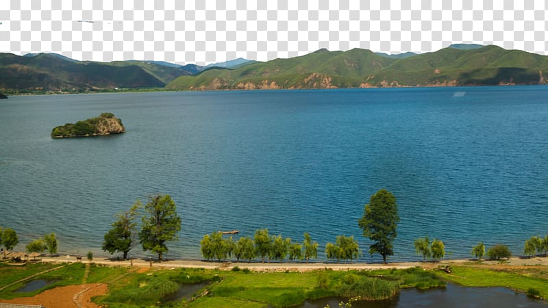 Lugu Lake Luguhuzhen u6cf8u6cbdu6e56u666fu533a Fukei , Lugu Lake Rigby Peninsula fourteen transparent background PNG clipart