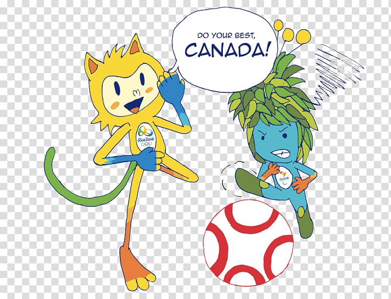 Vinicius and Tom Olympic Games 2016 Summer Olympics Mascot Paralympic Games, others transparent background PNG clipart