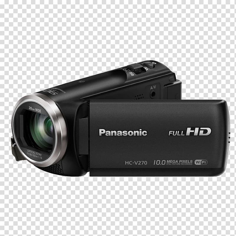 Panasonic HC-V180 Video Cameras 1080p, camera flash transparent background PNG clipart