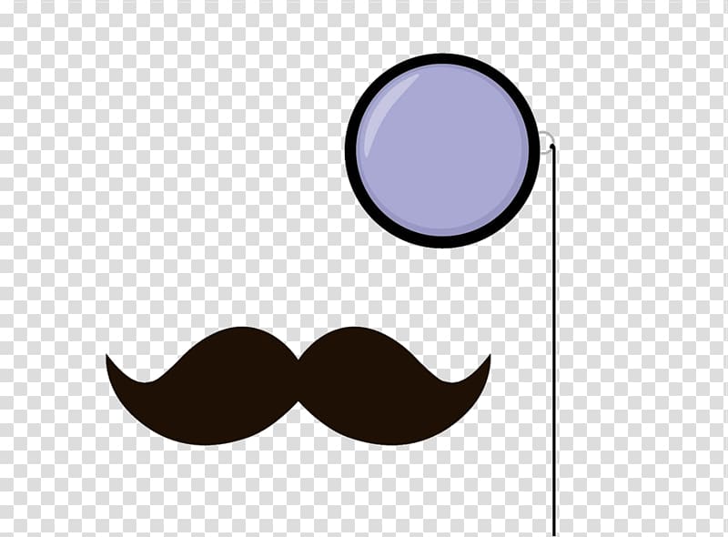 Moustache Monocle Color , Mustache Outline transparent background PNG clipart