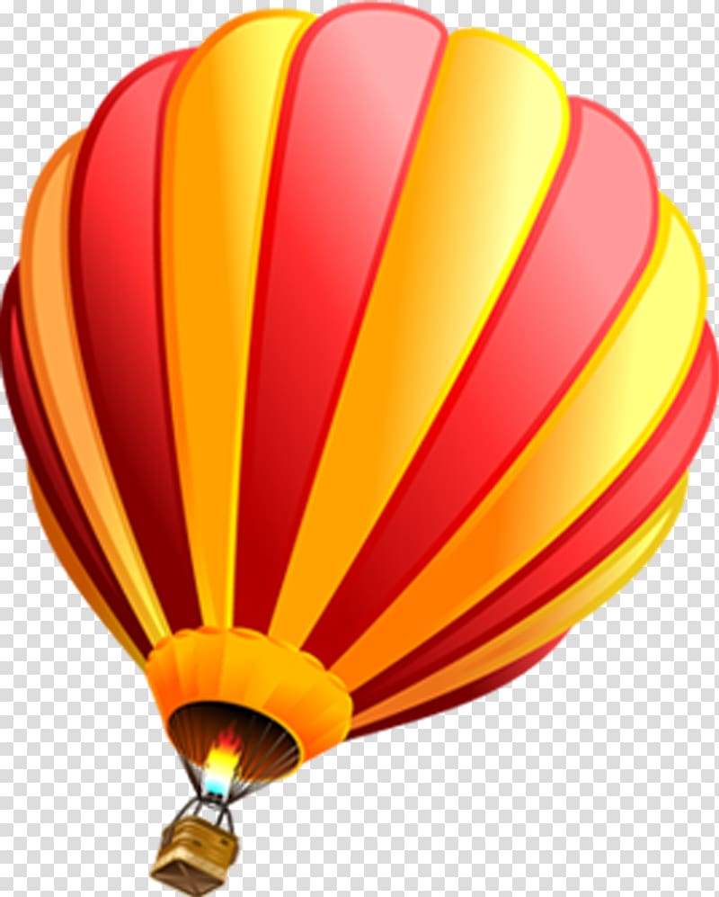 Hot air ballooning Red, Red hot air balloon transparent background PNG clipart