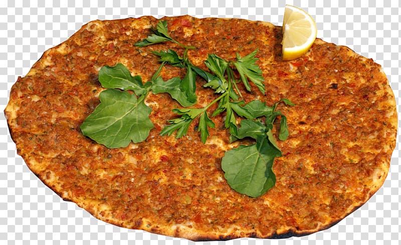 sliced lemon , Pizza Turkish cuisine Lahmajoun Doner kebab, A pizza transparent background PNG clipart