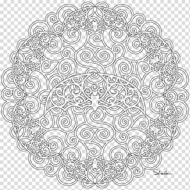 Coloring book Mandala Drawing Adult, book transparent background PNG clipart
