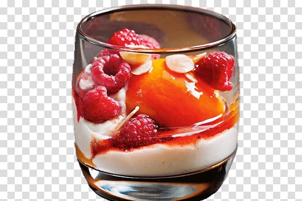 Peach Melba Cream Panna cotta French cuisine Milk, milk transparent background PNG clipart