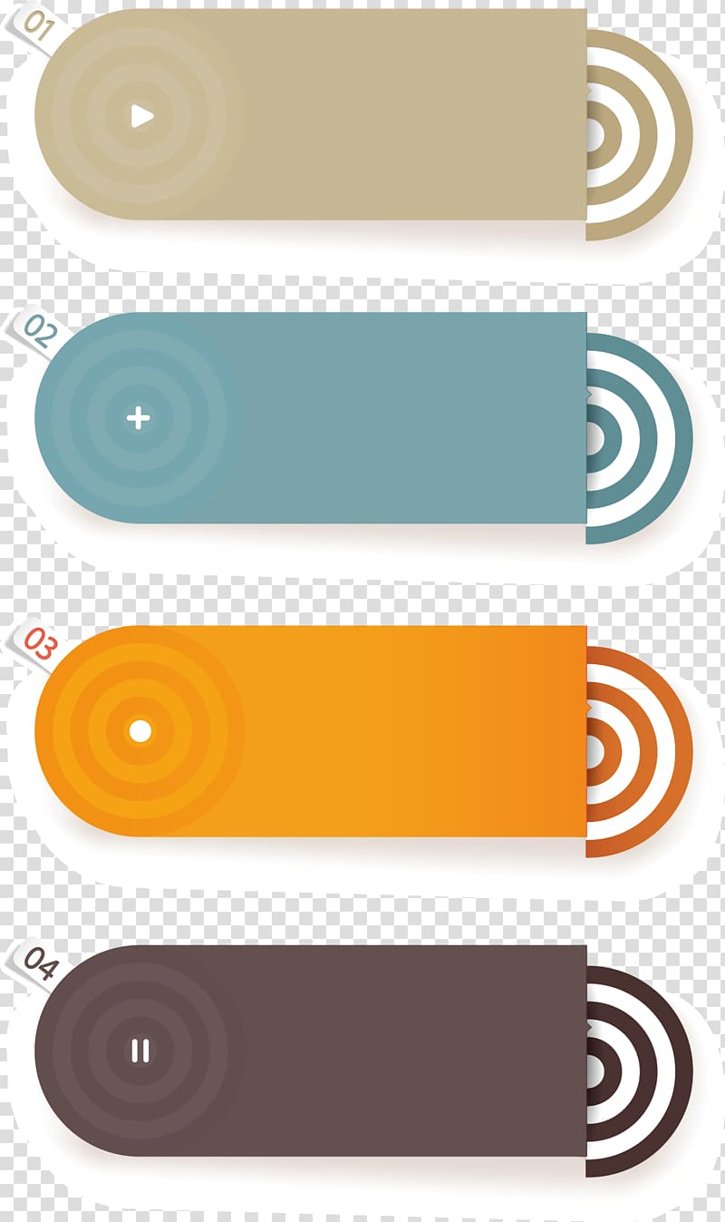 four assorted-color oval decors, Logo Infographic, Oval Box transparent background PNG clipart