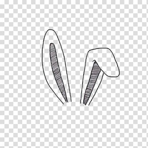 Rabbit White, Cartoon rabbit ears, brown rabbit ear illustration transparent background PNG clipart