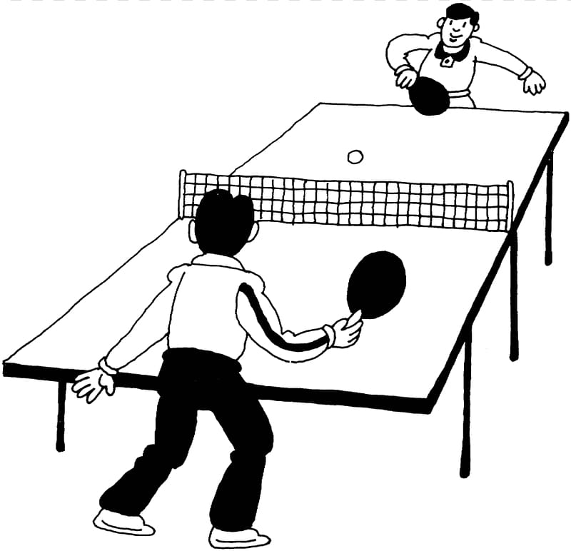Play Table Tennis Ping Pong Paddles & Sets Coloring book , ping pong transparent background PNG clipart