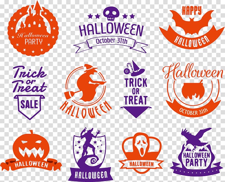 Halloween , Halloween festival logo transparent background PNG clipart