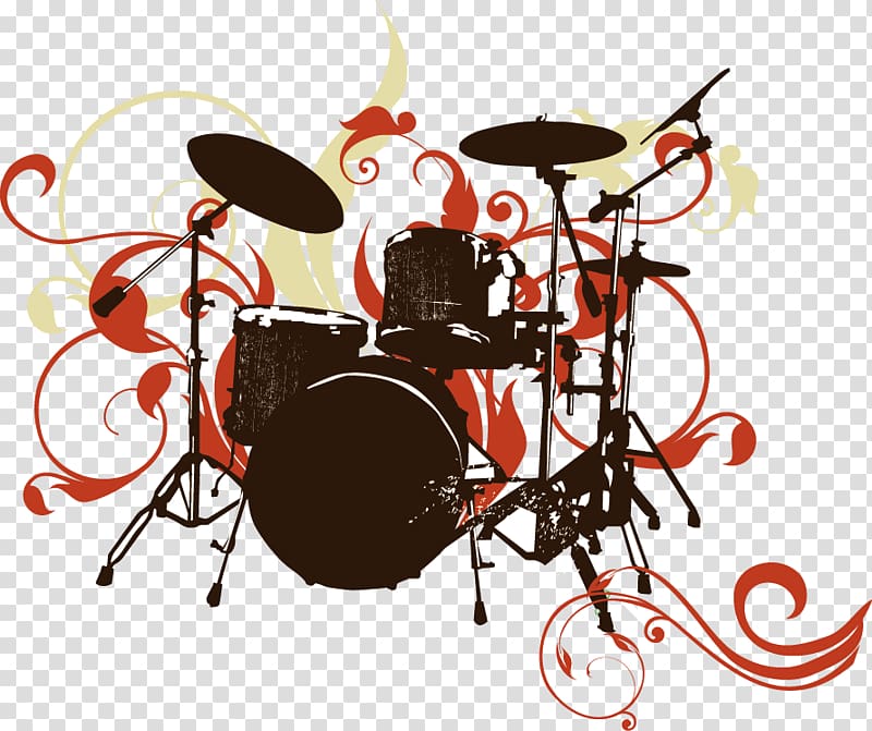 Musical instrument Drums, Drums silhouette pattern material transparent background PNG clipart